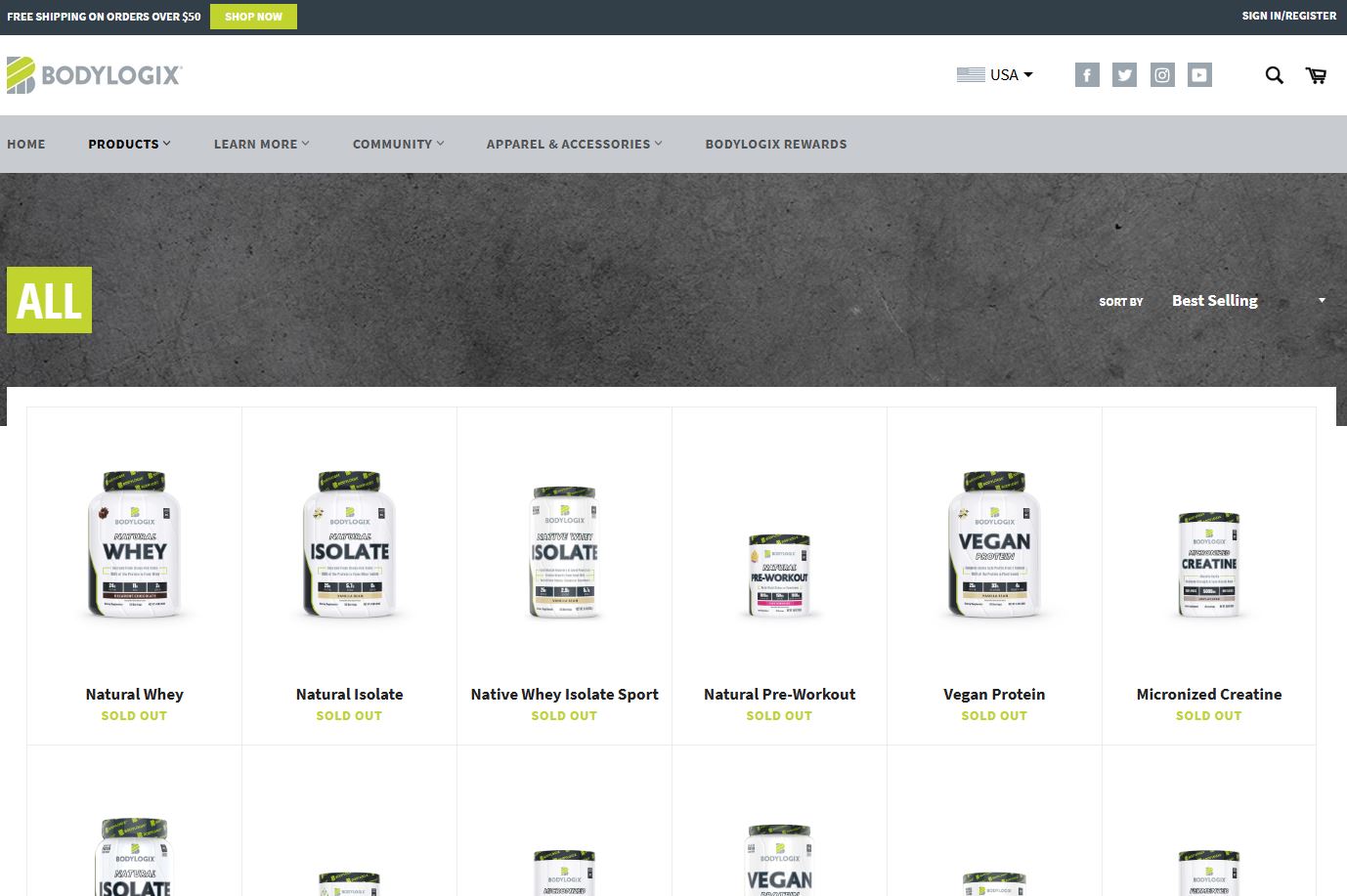 Bodylogix Collections Screenshot